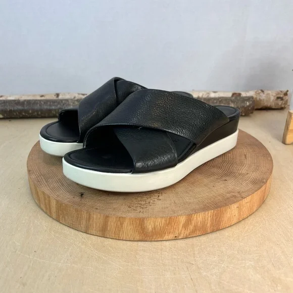 Ecco Touch Plateau Sandals in Black Leather Size 37 - Picture 12 of 16